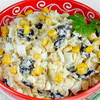 Из кукурузы с черносливом