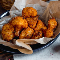 Шампиньоны, жаренные во фритюре