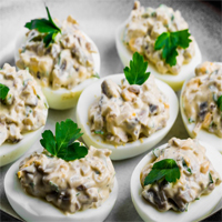 Яйца, фаршированные грибами 2шт.